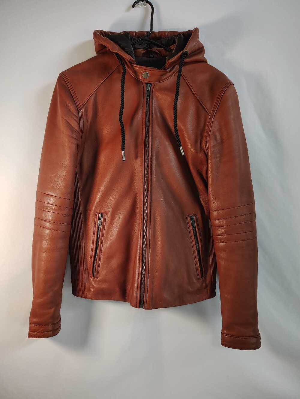 "SCULLY" Brown Leather Jacket Men's XS